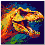 Dinosaurier Fantasie - Malen nach Zahlen