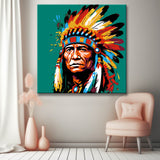 Indianer - Malen nach Zahlen