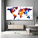 Weltkarte - Malen nach Zahlen