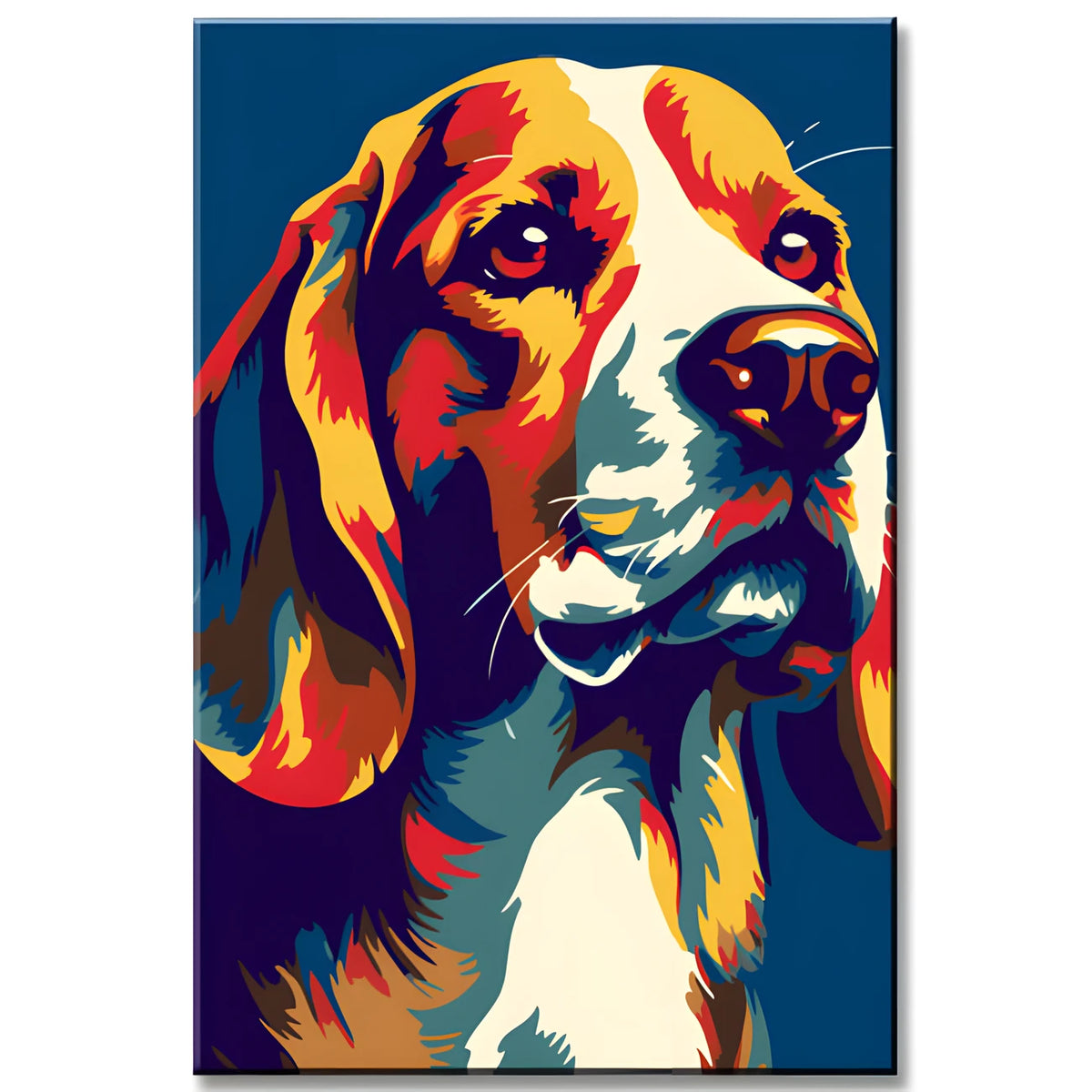 Beagle Hund Porträt - Malen nach Zahlen