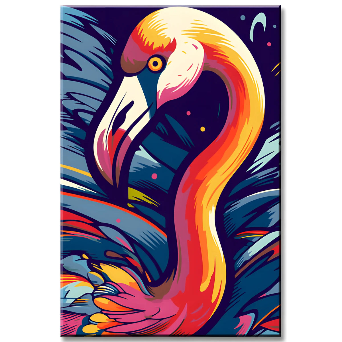 Flamingos Malen nach Zahlen - Pop-Art