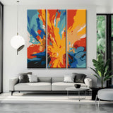 Malen nach Zahlen Malerei Sonnensturm 3-teilig