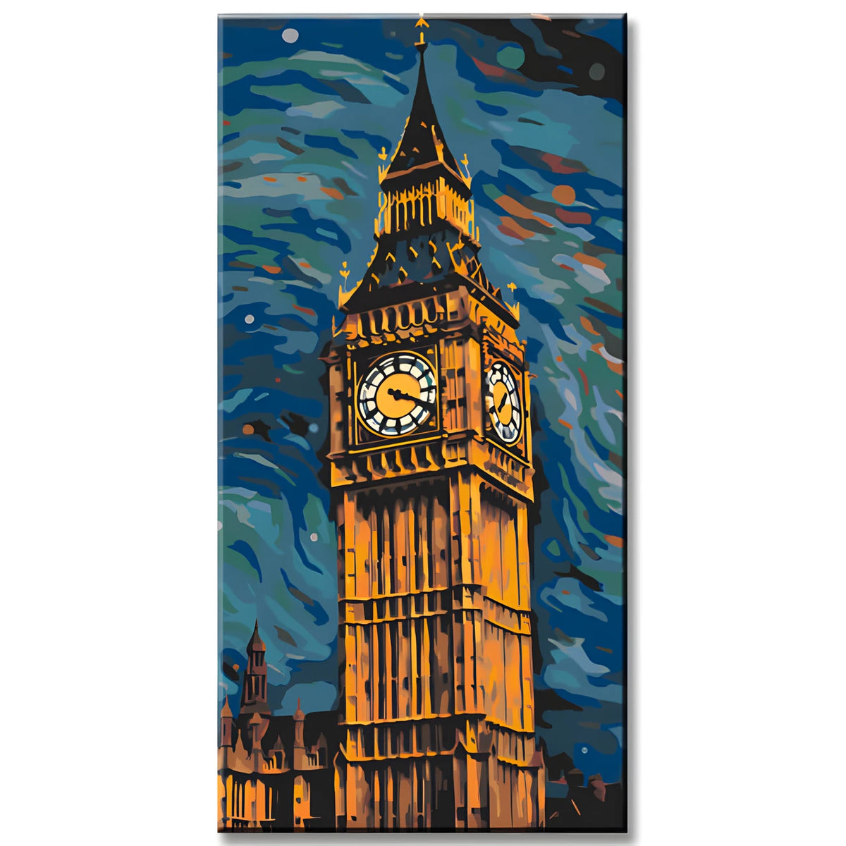 Big Ben im Van Gogh-Stil - Malen nach Zahlen
