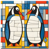 Pinguine Mosaik Malen nach Zahlen