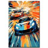 Nascar Modern Art Malen nach Zahlen
