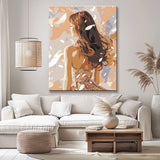 Malen nach Zahlen Mädchen in weiß