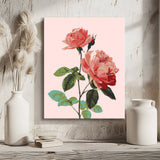 Malen nach Zahlen Blumen Rosa Rose