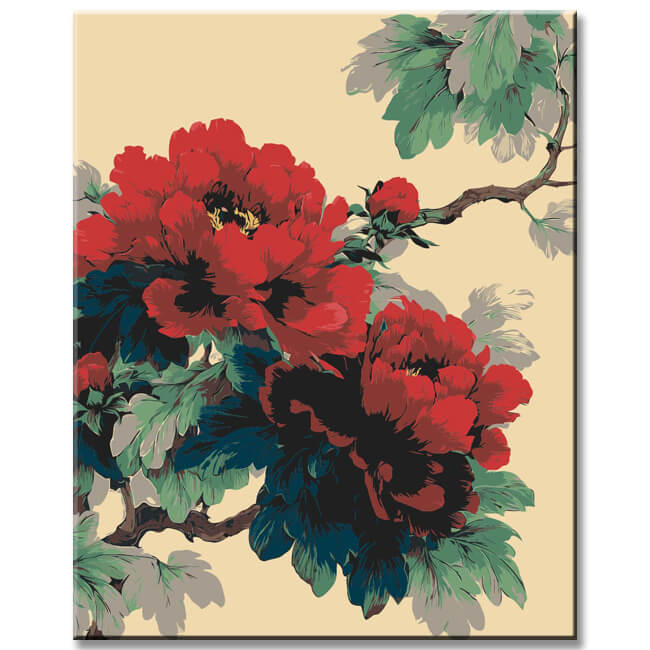 Malen nach Zahlen Blumen