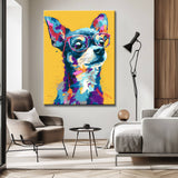 Malen nach Zahlen Chihuahua abstrakt