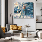 Malen nach Zahlen Pferd in Wellen