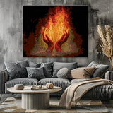 Malen nach Zahlen Flammenband