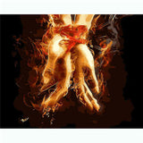 Malen nach Zahlen Flammenband