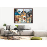 Malen nach Zahlen Regentag in der Stadt