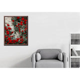 Malen nach Zahlen Mauer mit Rosen