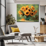 Malen nach Zahlen Sonnenblumenstrauß