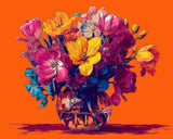 Malen nach Zahlen Freesien