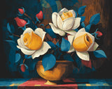 Malen nach Zahlen Gelbe Rosen