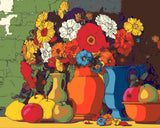 Malen nach Zahlen Tiger im Gras