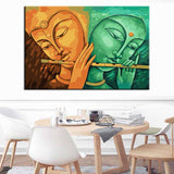 Malen nach Zahlen Buddha Flötenspiel