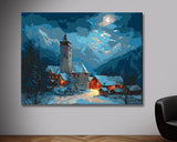 Malen nach Zahlen winterdorf