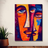 Malen nach Zahlen Abstrakte Kunst Gesichter Urbane Welt Schwestern