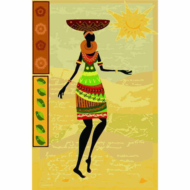 Malen nach Zahlen Afrika Kunst Träger