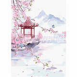 40*60cm China Kirschblüte Landschaft