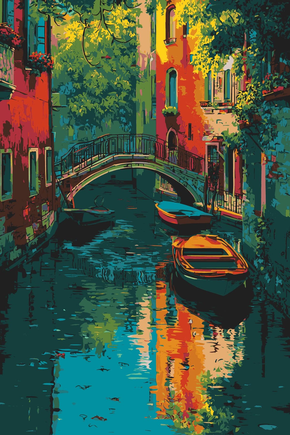 Malen nach Zahlen Kunst Venedig Ansichten