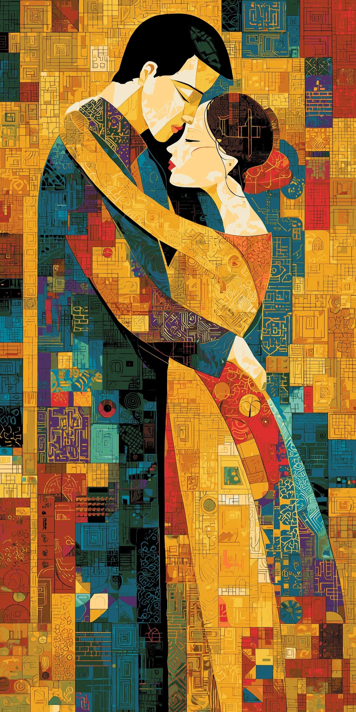 Malen nach Zahlen Moderne Kunst Liebe AKT