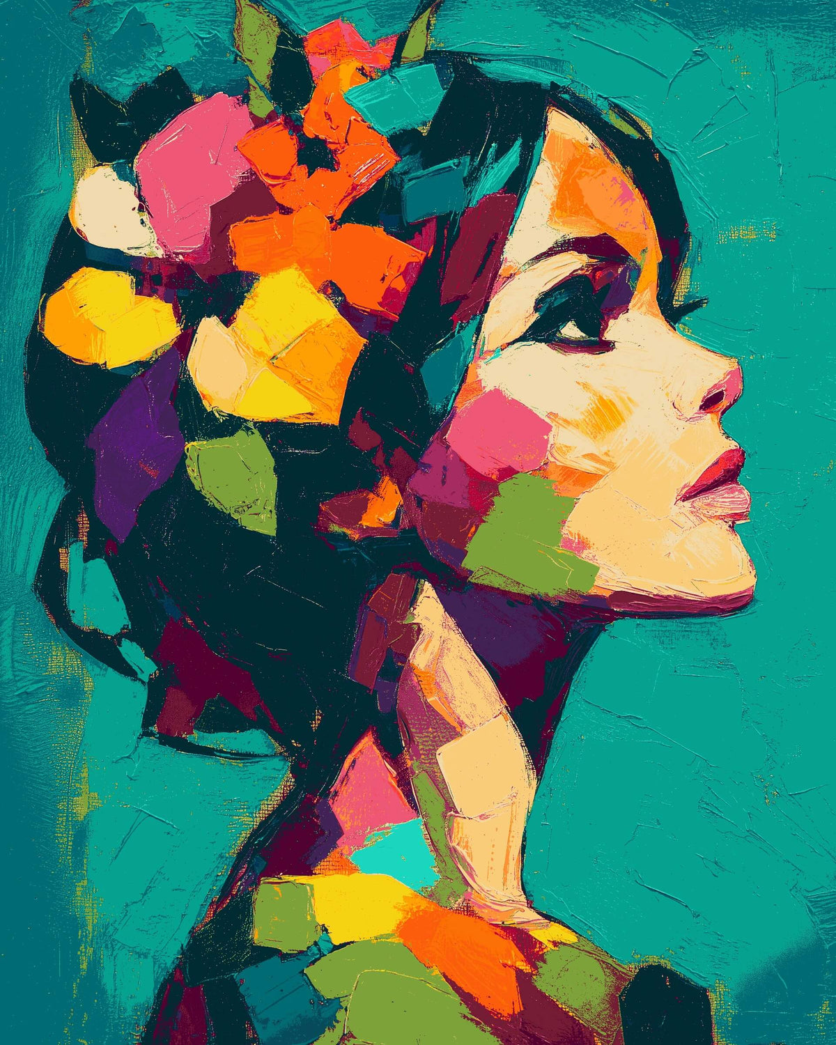 Malen nach Zahlen Moderne Kunst Frau AKT