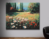 Malen nach Zahlen ganseblumchenwiese