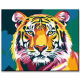Malen nach Zahlen Bunter Tiger