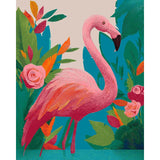 Malen nach Zahlen rosen flamingo