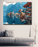 Malen nach Zahlen Ort am Bergsee