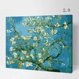 40*50cm Malen nach Zahlen für Erwachsene Mandelblüte Van Gogh
