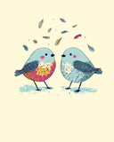 Malen nach Zahlen für Erwachsene Vogelliebe