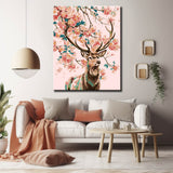 Malen nach Zahlen für Erwachsene Tiere Blumen Elch Orchideen