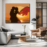 Malen nach Zahlen LiebesPaar am Meer Landschaft Menschen