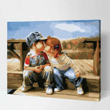 Malen nach Zahlen für Erwachsene Erster Kuss