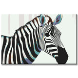 Malen nach Zahlen Zebra Tier