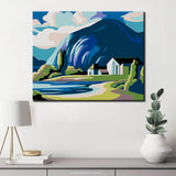 Malen nach Zahlen Gewellte Landschaft