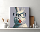 Malen nach Zahlen Tiere Hase rosa