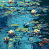 Malen nach Zahlen Seerosen