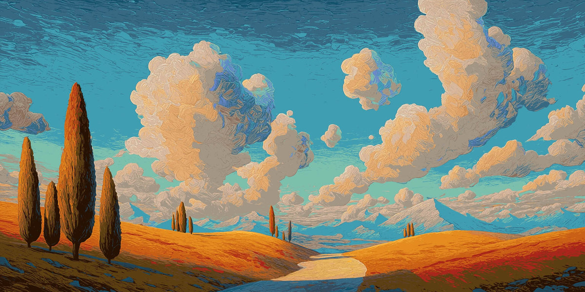 Malen nach Zahlen Wolkenschichten