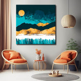 Malen nach Zahlen Flut in der Nacht