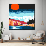 Malen nach Zahlen Uferpromenade