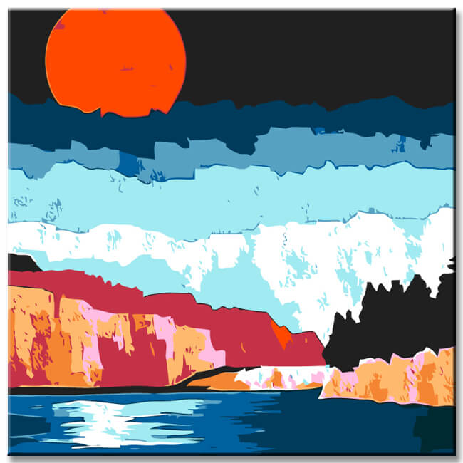 Malen nach Zahlen Uferpromenade