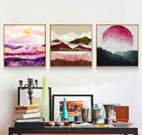 Malen nach Zahlen Lila Hirsche