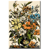Malen nach Zahlen Blumenstrauss in Vase