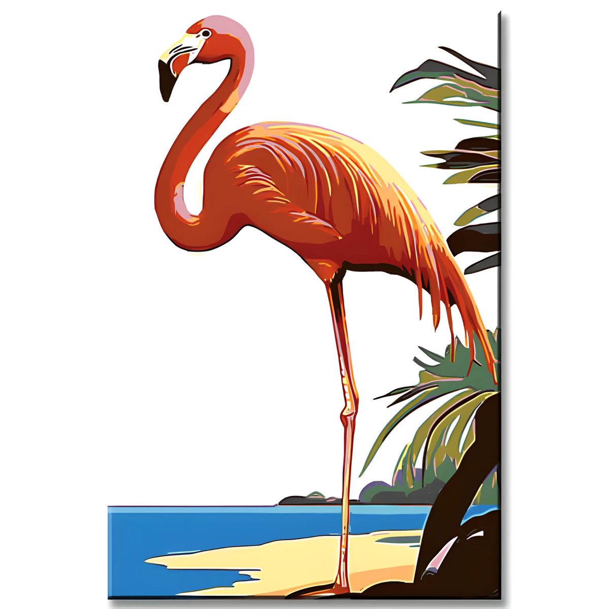 Malen nach Zahlen Flamingo